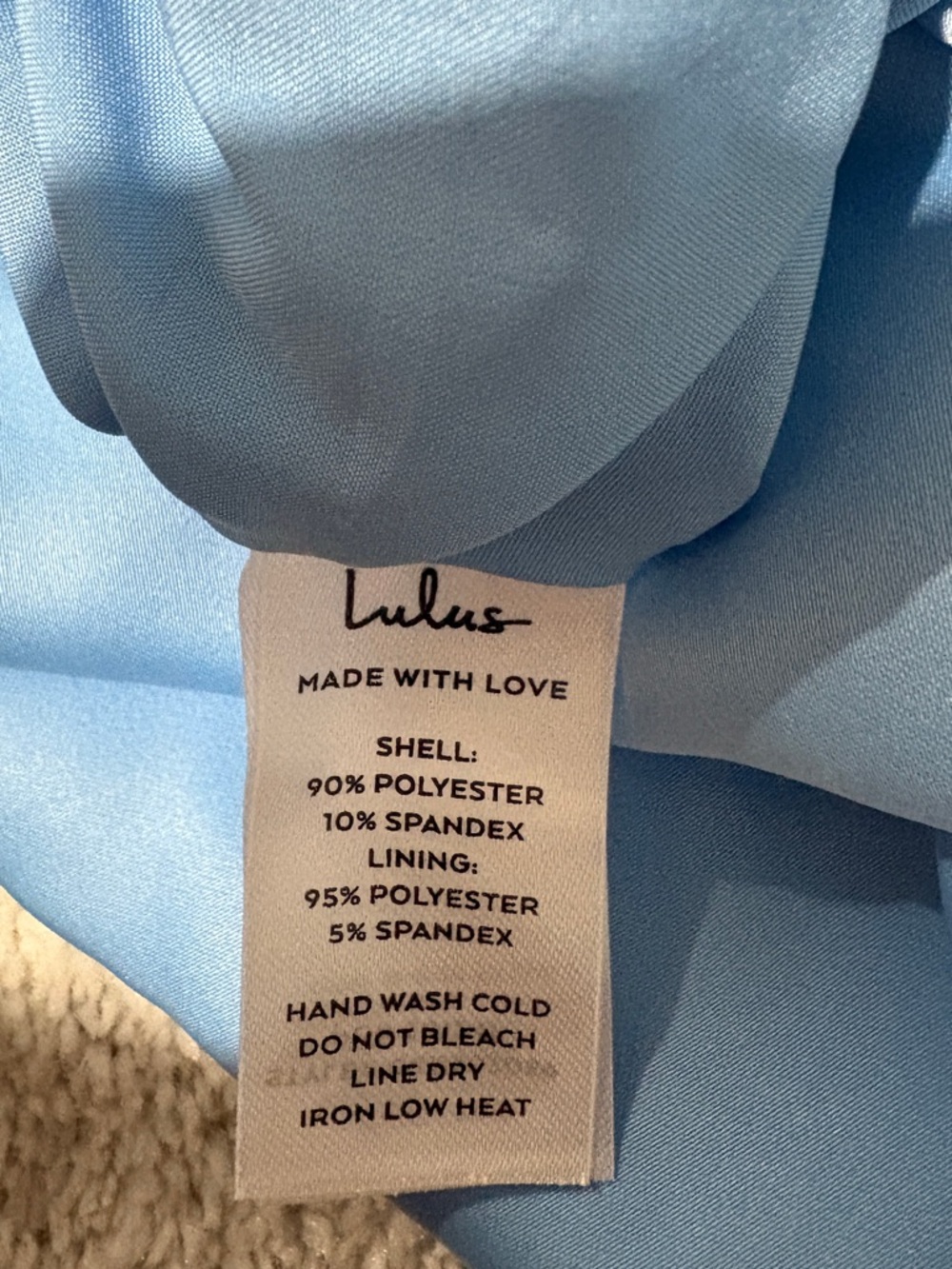 NWT Lulu's Light Blue Square-Neck Lace Up Mini Dress size medium - Picture 3 of 5